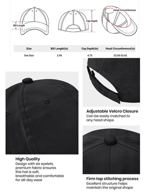 Women's Dandelion Pattern Cotton Fit Adjustable Hat