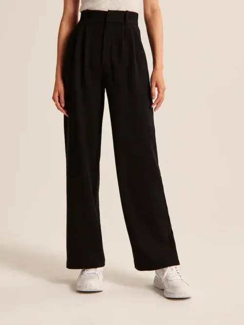 WOMEN'S EFFORTLESS TAILORED WIDE LEG PANTS