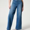 Seamed Front Wide Leg Jeans (Hot Sale)