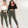 HIGH-RISE STRETCH PLUS SIZE JEANS