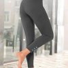 Casual Plain High Waist Cropped Skinny Legging