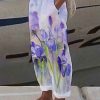 Casual Floral Loose Pants