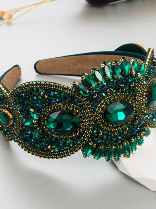 Headband_37945c16-8980-471c-ad05-712295d4b3f5.jpg Ladies Luxury Vintage Wide-Brimmed Headband for Party