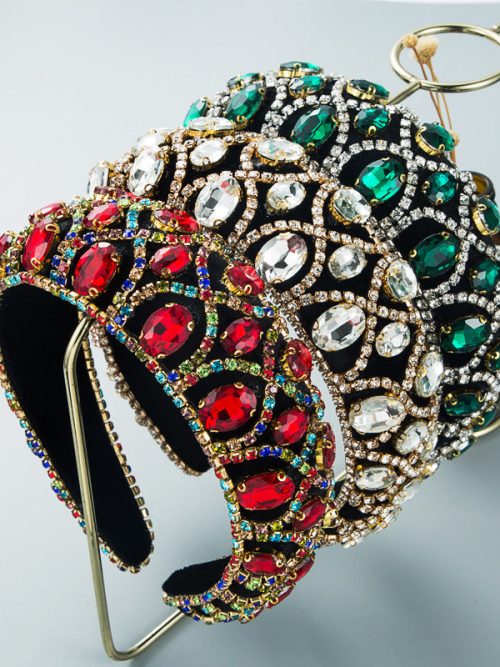 Headband_ac0a3d1a-9fd1-4249-be16-f861555b4e09.jpg Luxury Rhinestone Wide-Brimmed Headbands for Women Girl Ladies Sparkle Hairband