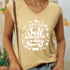 Women’s Every Day Is Self-Care Day Good Vibes Cotton Tank Top