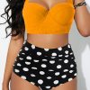 Polka Dot Print Halter 2PCS Swimsuit Set