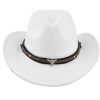 Metal Bull Skull Cowboy Hat
