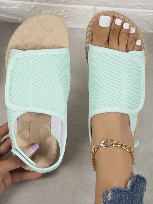 Breathable Mesh Fabric Velcro Beach Sandals