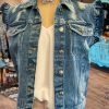 Casual Ruffle Sleeve Cut Out Denim Jacket
