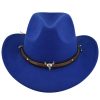 Metal Bull Skull Cowboy Hat