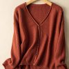 100% Natural Material Knitted Cardigan Women's Literary Retro Loose And Thin Spring And Autumn Sweater Coat In One-Size