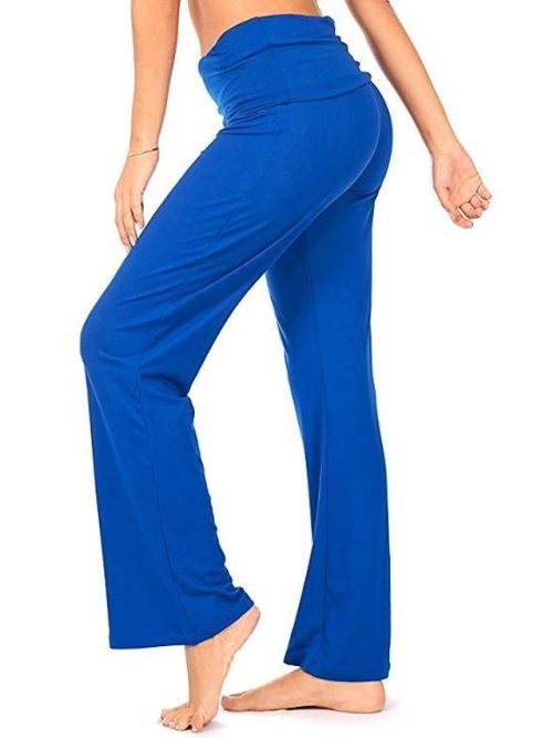 Women's Wide Leg Flared Pants Pants Trousers Black Pink Red Fashion Casual Daily Wide Leg Full Length Comfort Plain S M L XL