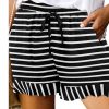 Women's Wide Leg Shorts Black White Pink Fashion Basic Holiday Weekend Ruffle Side Pockets Micro-elastic Short Comfort Floral S M L XL 2XL