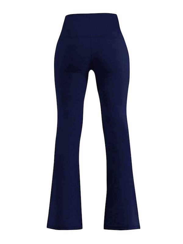 Women's Wide Leg Flared Pants Pants Trousers Black Pink Red Fashion Casual Daily Wide Leg Full Length Comfort Plain S M L XL